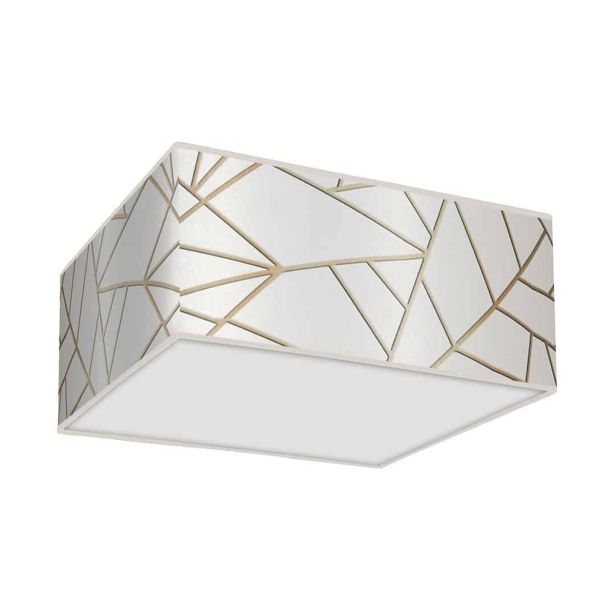 NADGRADNA STROP. SVETILKA MILAGRO ZIGGY BELA 2XE27 MLP7563