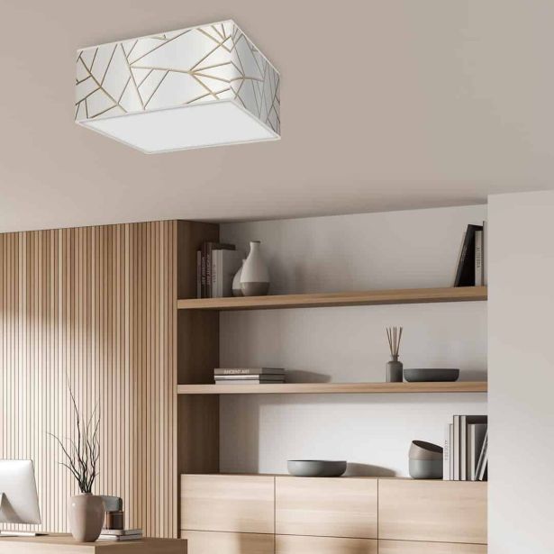 NADGRADNA STROP. SVETILKA MILAGRO ZIGGY BELA 2XE27 MLP7563