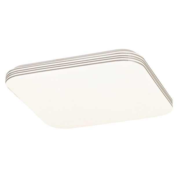 NADGRADNA STROP. SVETILKA RABALUX OSCAR2 18W KVADRAT, SREBRN TRAK