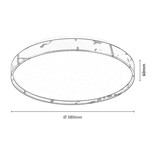 NADGRADNA STROP. SVETILKA RABALUX RAB 71517 TERESIA