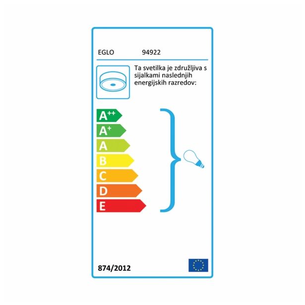 NADGRADNA STROP. SVETILKA EGLO 94922 PASTERI RJAVA