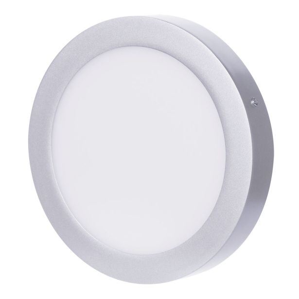LED PANEL EMOS 18W NW SREBRNI, OKROGLI NADGRADNI