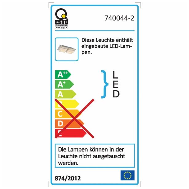 NADGRADNA STROP. SVETILKA ESTO DOMINO 2X5W SMD LED