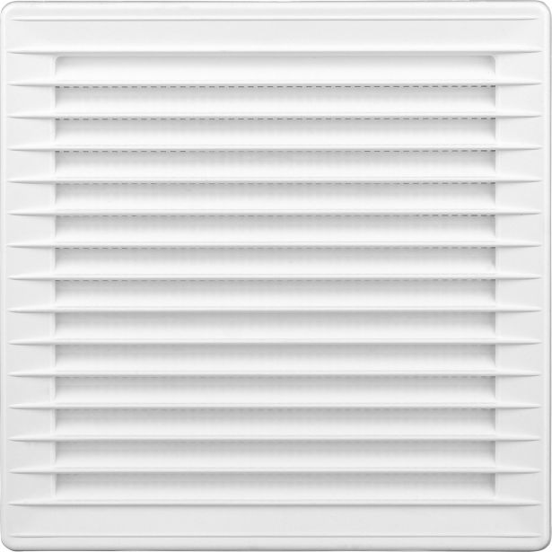 ZRAČNIK BREZ REGULACIJE AIRROXY NADO. REŠETKA FI 120 BELA 170X170 Z MREŽICO