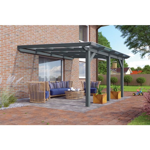 LESENI NADSTREŠEK KARIBU NADSTREŠEK 3B 348X252X322