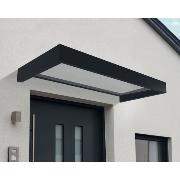 NADSTREŠEK NAD VRATI PALRAM CANOPY SOPHIA 1600 SIVA 160X95X17