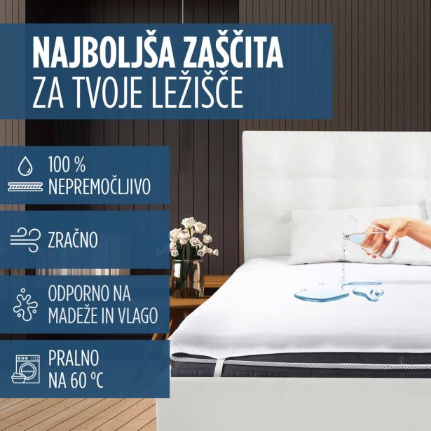 NADVLOŽEK VITAPUR ZAŠČITA LEŽIŠČA WATER PROTECT 160X200