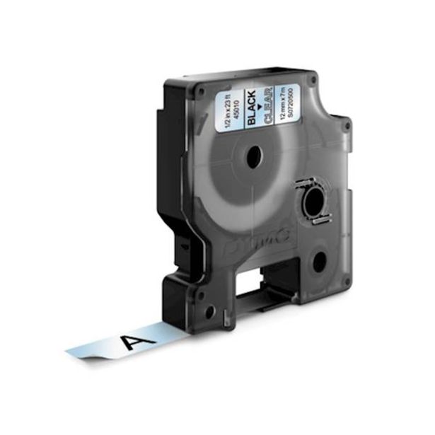 NALEPKE IN TRAKOVI DYMO D1 TRAK 12 MM ČRNA NA POZORNI, 450100