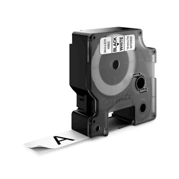 NALEPKE IN TRAKOVI DYMO D1 TRAK 19 MM ČRNA NA BELI, 458030