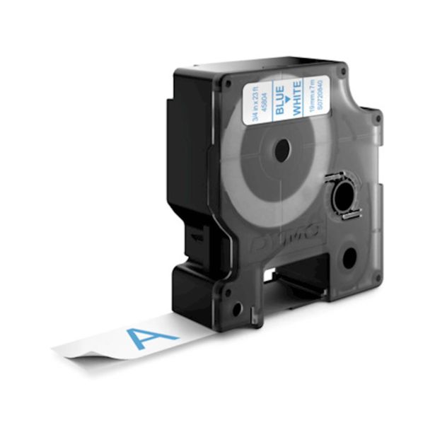 NALEPKE IN TRAKOVI DYMO D1 TRAK 19 MM MODRA NA BELI, 45804