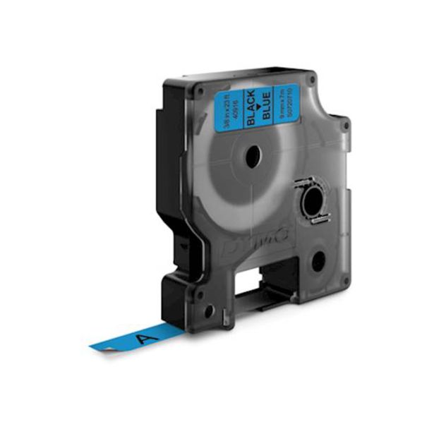 NALEPKE IN TRAKOVI DYMO D1 TRAK 9 MM ČRNA NA MODRI, 40916