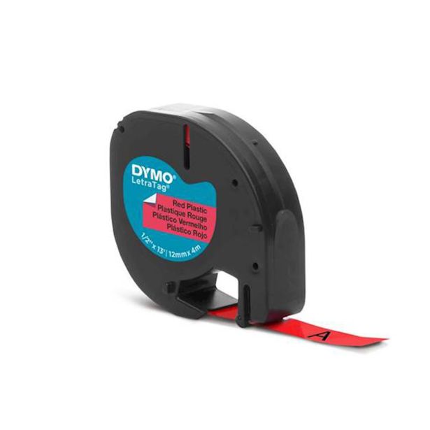 NALEPKE IN TRAKOVI DYMO LT TRAK 12 MM ČRNA NA RDEČI, 91203
