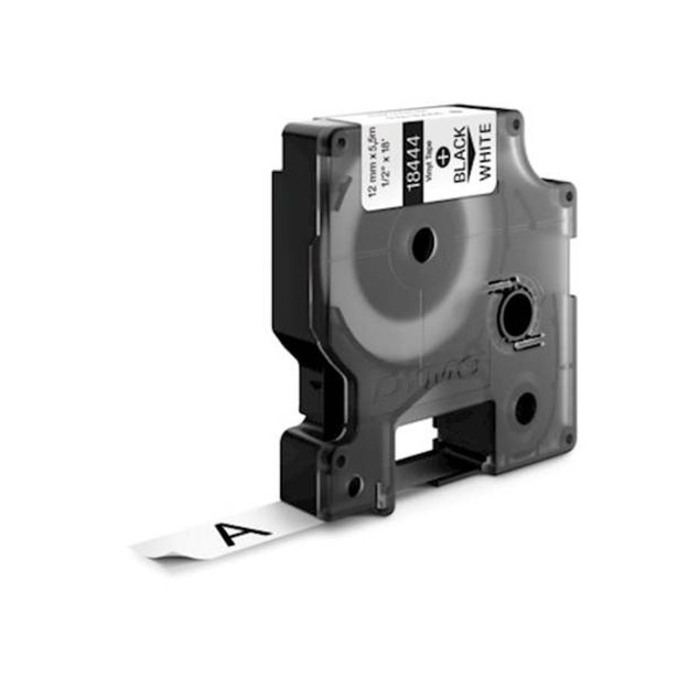NALEPKE IN TRAKOVI RHINO IND TRAK 12 MM ČRNA NA BELI, VINIL