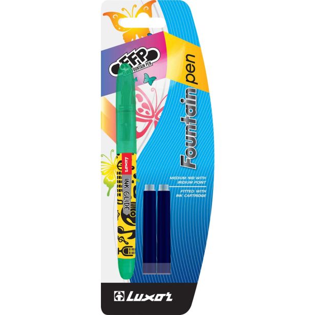 NALIVNO PERO, ČRNILO LUXOR NALIVNO PERO BL.1+2 1513 T/1 BC