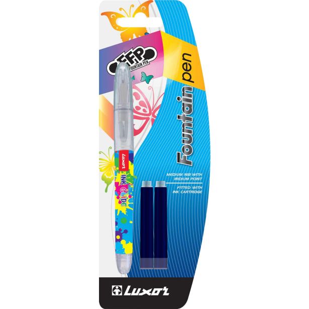 NALIVNO PERO, ČRNILO LUXOR NALIVNO PERO BL.1+2 1515 T/1 BC