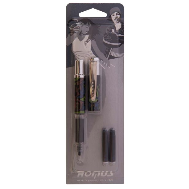 NALIVNO PERO, ČRNILO ROMUS ROLER + BOMBICE TATOO BL.1+2 7105650079