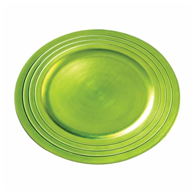 NAMIZNA DEKORACIJA GEROMA DEKORATIVNI KROŽNIK FI 33 CM ZELEN