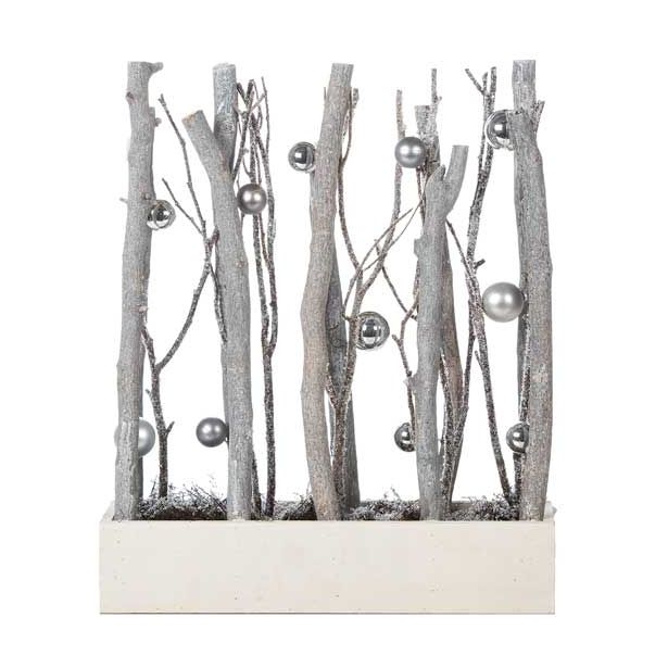 NAMIZNA DEKORACIJA GLOSSTYLE BREZE NAMIZNA DEKORACIJA V PODSTAVKU 40X12X49 CM