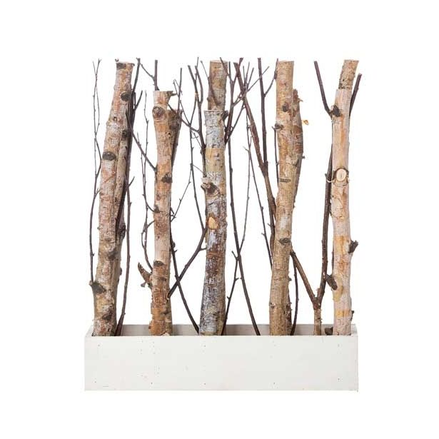 NAMIZNA DEKORACIJA GLOSSTYLE LESENA V PODSTAVKU RJAVE BARVE 40X12X48 CM