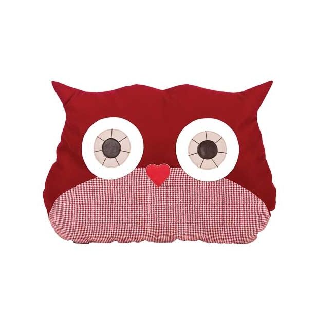 NAMIZNA DEKORACIJA GLOSSTYLE OKRASNA BLAZINA SOVA 42X31 CM