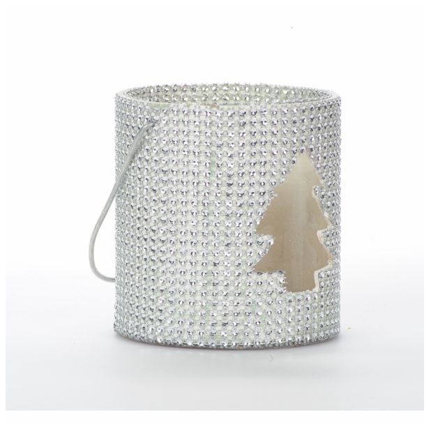 NAMIZNA DEKORACIJA GLOSSTYLE SVEČNIK 11.5X12 CM ZLATE ALI SREBRNE BARVE