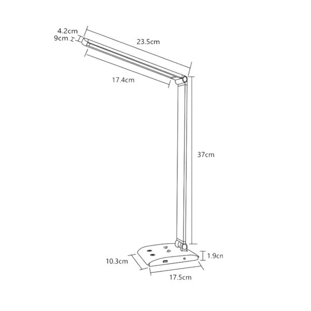 NAMIZNA SVETILKA ASALITE ASAL0246 CCT DIMMER ČRNA
