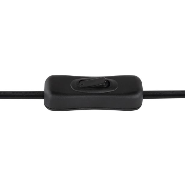 NAMIZNA SVETILKA BLACKY 1XE14 ČRNA / DIMLJENO STEKLO