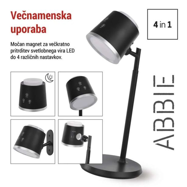 NAMIZNA SVETILKA EMOS ABBIE ČRNA
