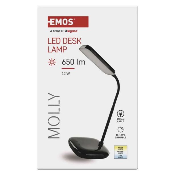 NAMIZNA SVETILKA EMOS MOLLY ČRNA