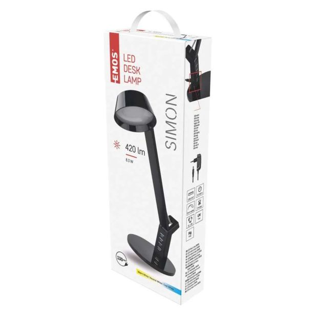 NAMIZNA SVETILKA EMOS SIMON ČRNA