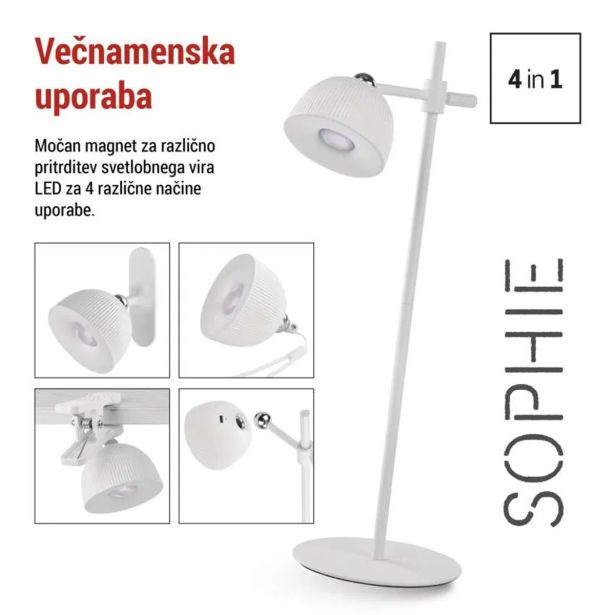 NAMIZNA SVETILKA EMOS SOPHIE BELA