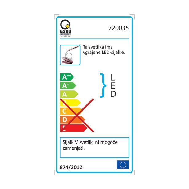 NAMIZNA SVETILKA ESTO BELLO 1X3.2W SMD LED ROZA/ZLATA
