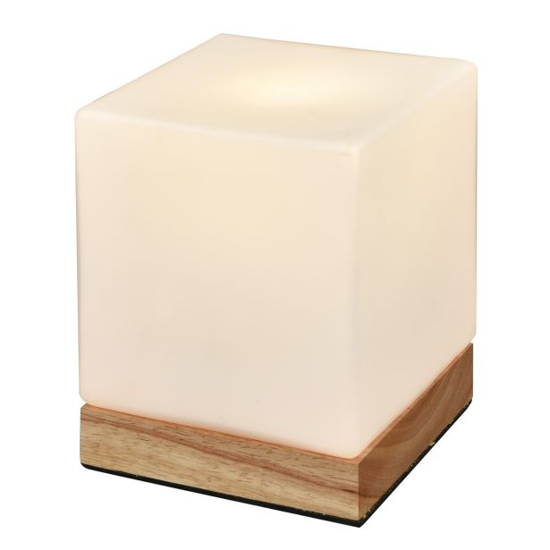 NAMIZNA SVETILKA ESTO CUBE 1X E14 STEKLO/LES