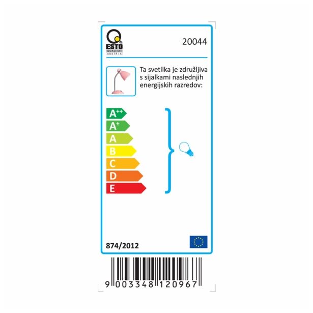 NAMIZNA SVETILKA ESTO STUDIO 1X60W E27 MAX. 20044 ROZA