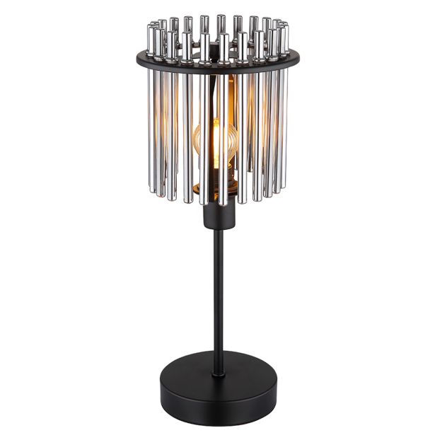 NAMIZNA SVETILKA GORLEY 1XE14 ČRNA / STEKLO