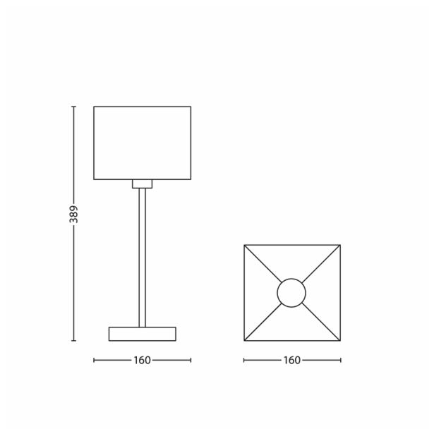 NAMIZNA SVETILKA PHILIPS ELY 1X42W E14 36679/17/16 NIKELJ
