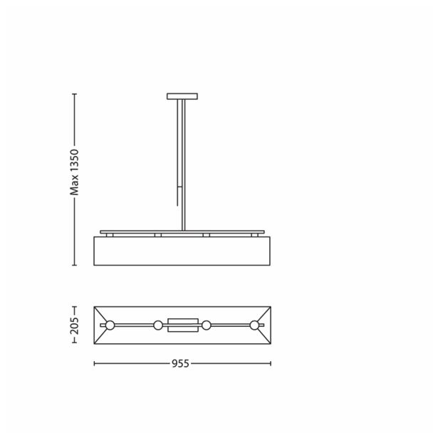 NAMIZNA SVETILKA PHILIPS ELY 4X42W E14 36675/31/16 BELA