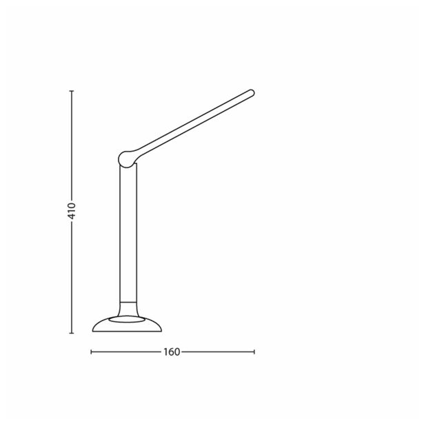 NAMIZNA SVETILKA PHILIPS LAMINA 1X3W LED 67424/30/16 ČRNA