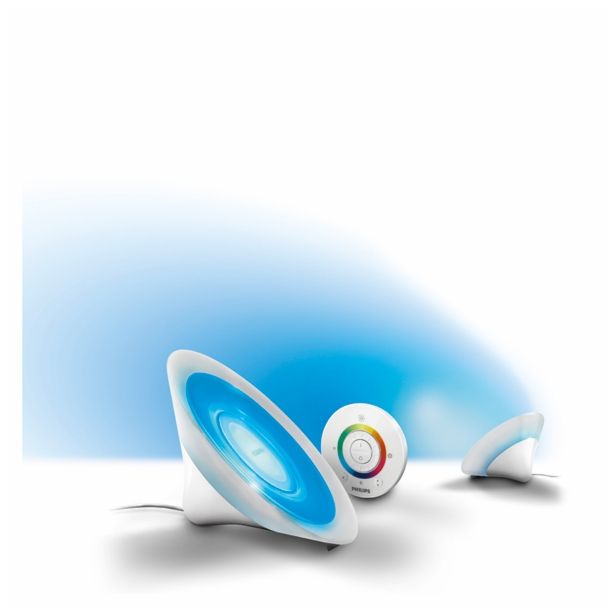 NAMIZNA SVETILKA PHILIPS LIC AURA 1X8W LED RGB 70998/60/PH BELA