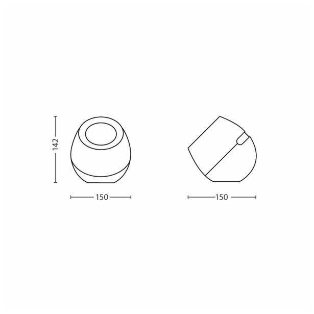 NAMIZNA SVETILKA PHILIPS LIC MINI 1X5W LED RGB 70019/31/PH BELA