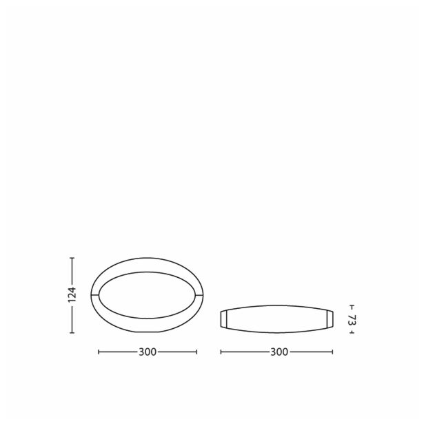 NAMIZNA SVETILKA PHILIPS NISTER 1X3W LED 43133/30/16 ČRNA
