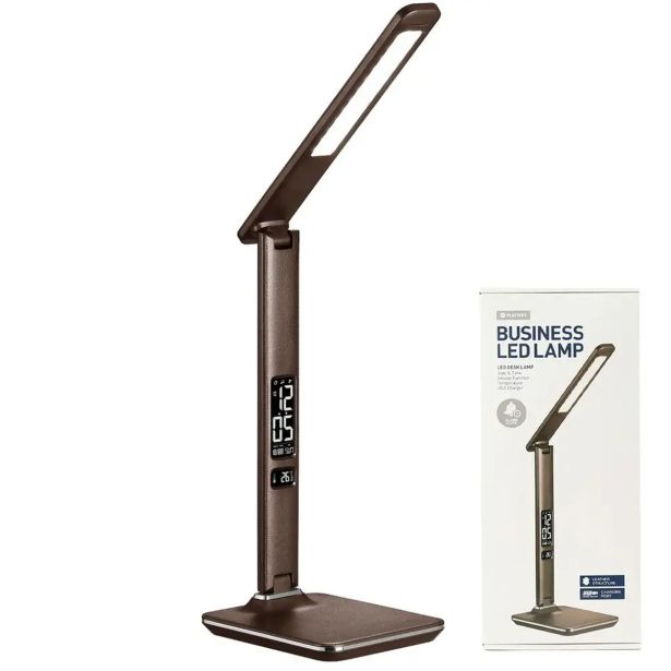 NAMIZNA SVETILKA PLATINET PDLU13 USNJENA, LCD,USB RJAVA