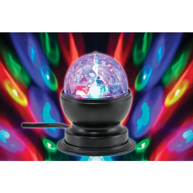 NAMIZNA SVETILKA PRISMA RGB-LED DISCO ČRNA