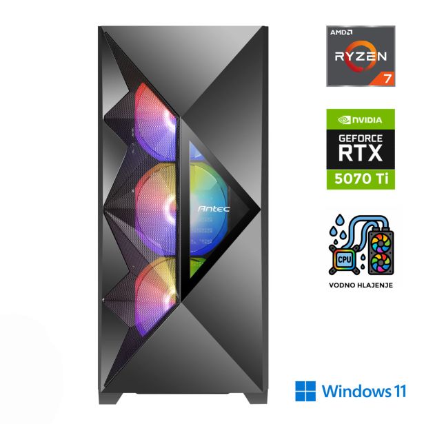NAMIZNI RAČUNALNIK ANNI GAMER EXTREME R7 9700X RTX 5070TI 32 GB 2TB W11H