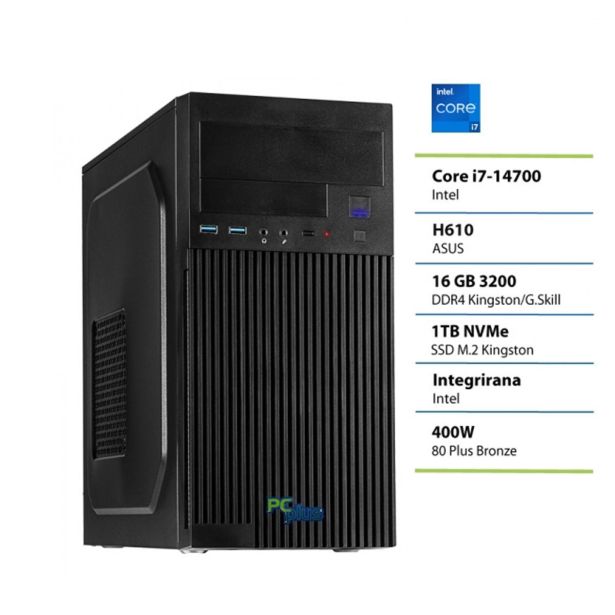 NAMIZNI RAČUNALNIK PC PLUS E-MACHINE I7-14700 16GB DDR4 1TB