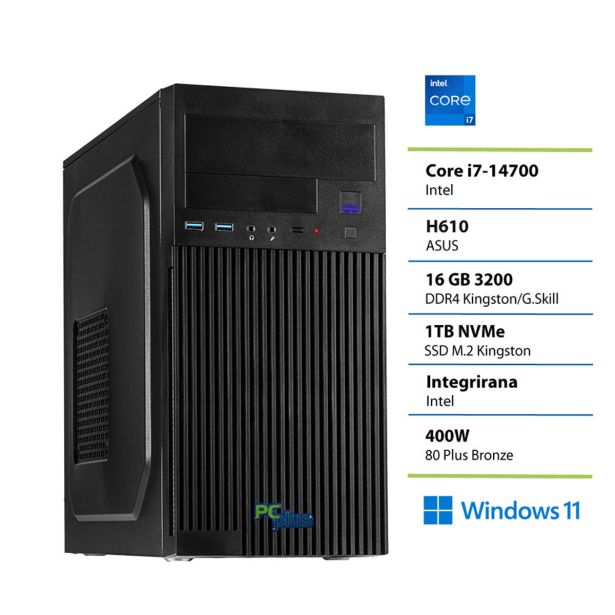 NAMIZNI RAČUNALNIK PC PLUS E-MACHINE I7-14700 16GB DDR4 1TB W11
