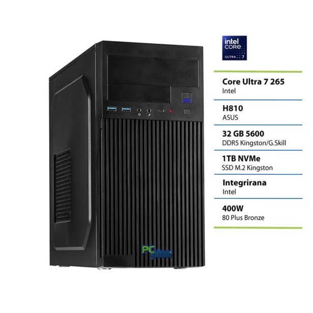 NAMIZNI RAČUNALNIK PC PLUS E-MACHINE U7 265 32GB 1TB