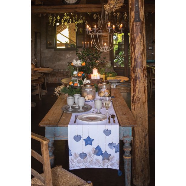 NAMIZNI TEKAČ SIRETESSILE 50X140 CM BLUE CHRISTMAS