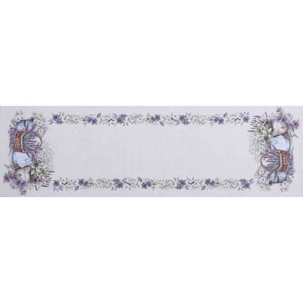 NAMIZNI TEKAČ URH MIRO 40X140CM, VEZEN LAVANDA
