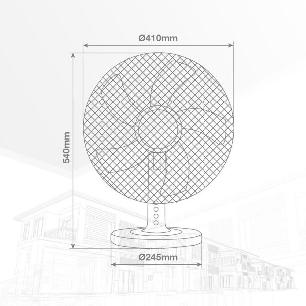 NAMIZNI VENTILATOR GSC MACOMIA 41CM 45W